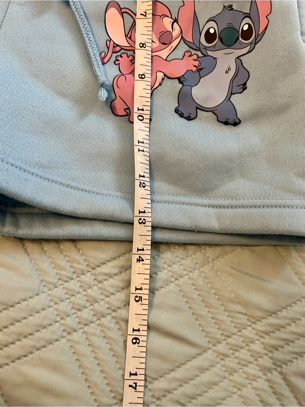 Disney Stitch Women’s Light Blue Pajama Shorts, Size Small - Picture 7 of 11